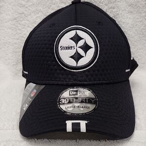 New Era 39Thirty Pittsburgh Steelers M/L & L/XL Stretchfit Hat - New